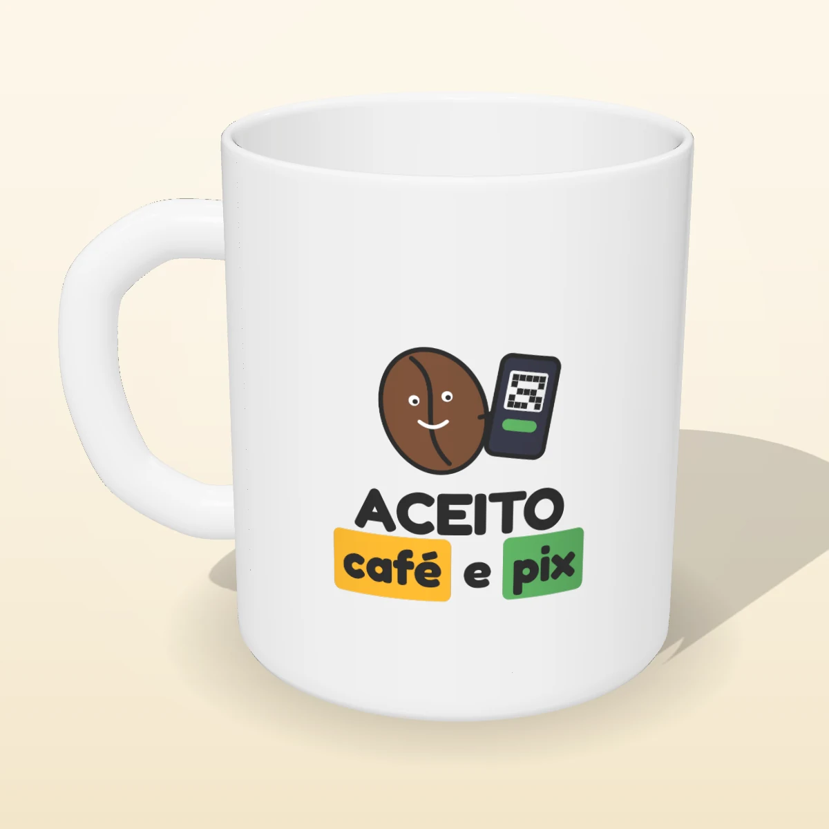 Caneca Aceito Café e Pix, foto 3