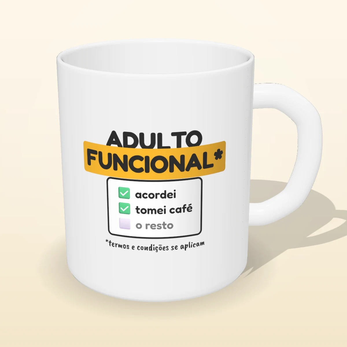 Caneca Adulto Funcional, foto 1