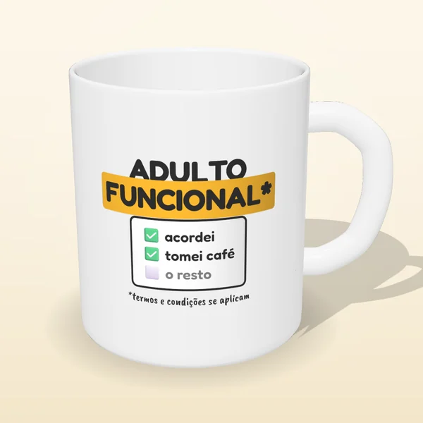 Caneca Adulto Funcional
