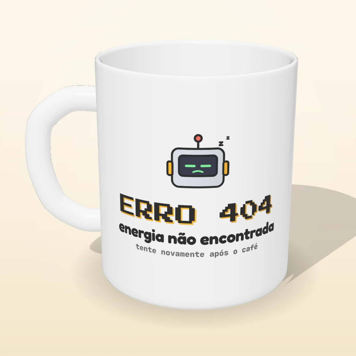 Caneca Erro 404 Energia Não Encontrada, foto 3