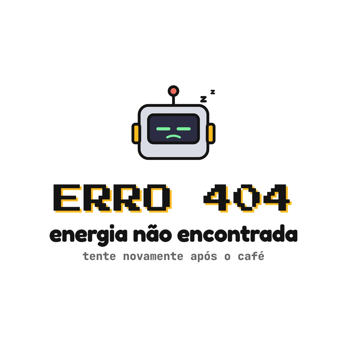 Caneca Erro 404 Energia Não Encontrada, foto 4