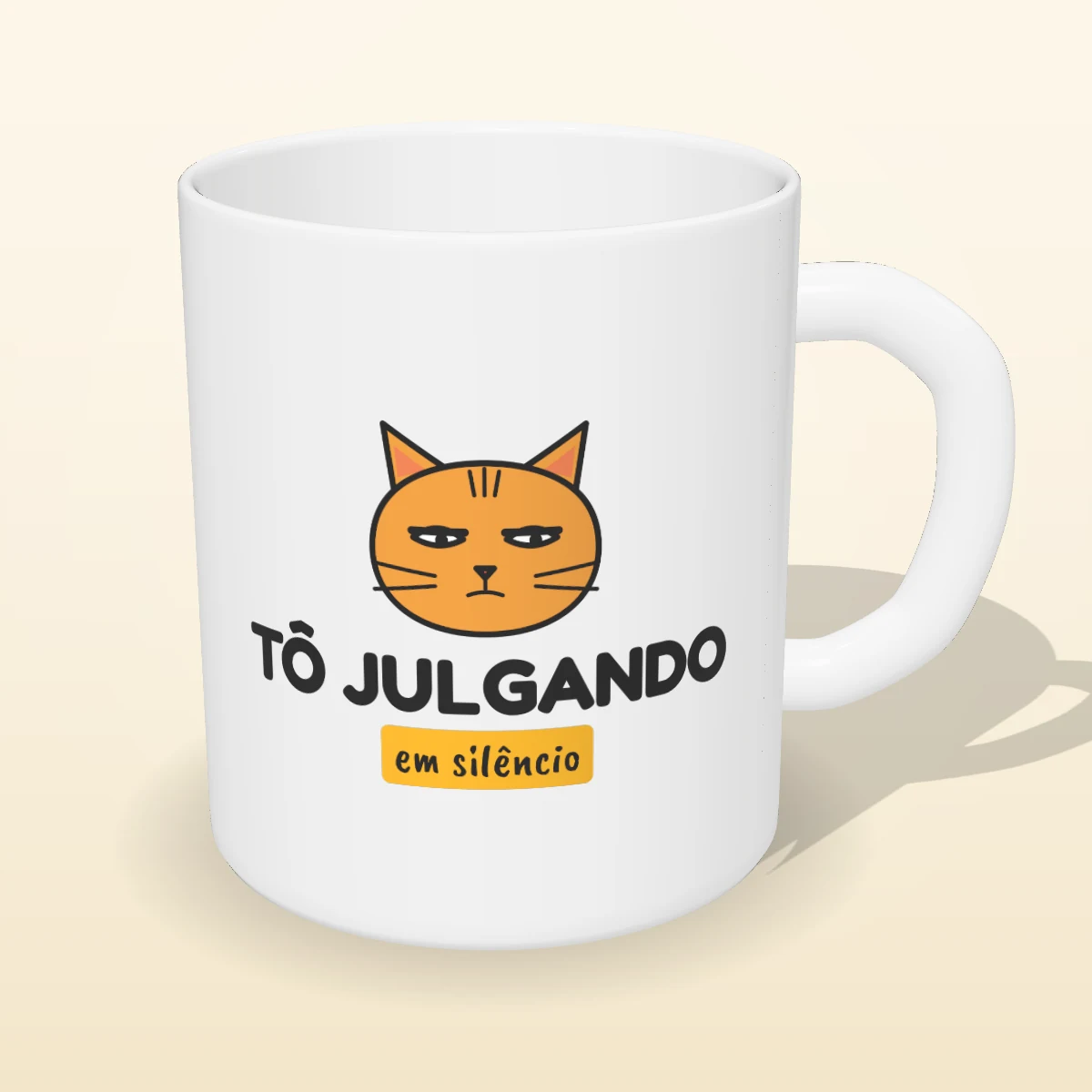 Caneca Tô Julgando em Silêncio, foto 1