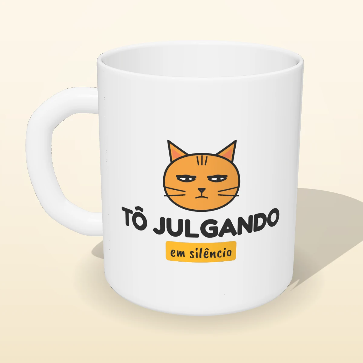Caneca Tô Julgando em Silêncio, foto 3