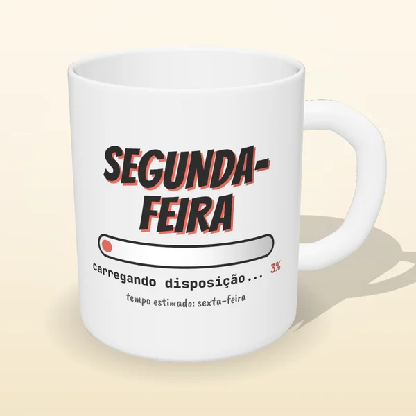 Caneca Segunda-feira Carregando